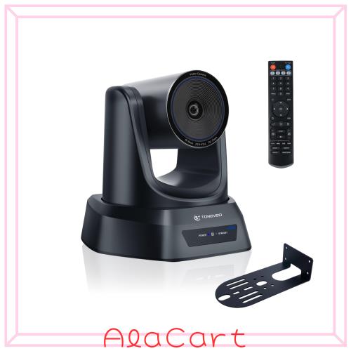TONGVEO web会議4K UHD PTZカメラ3倍光学ズームAI自動追跡30fps HDMI USB3.0 PTZ会議室カメラ 左右350°回転 93°広角 OBS Youtube Teams