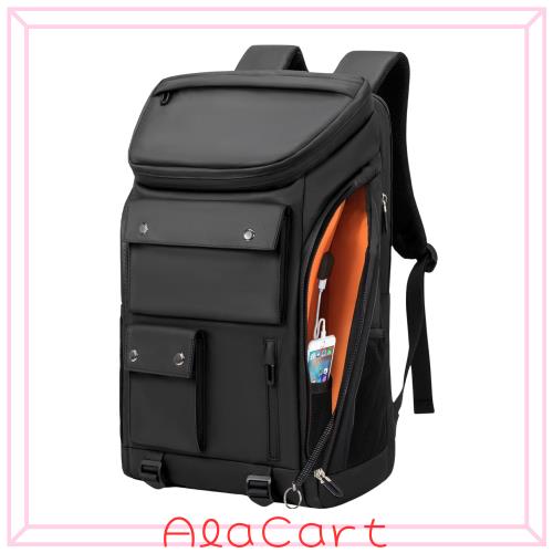 ビジネスリュック メンズ 2way 薄型 大容量 PC対応 A4 軽量 ブラック