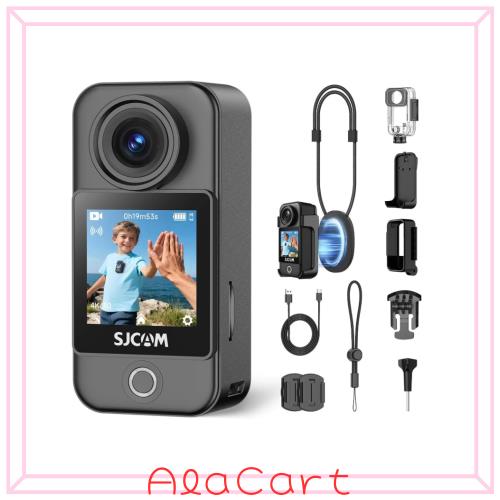 SJCAM C400Pocket 4K Vlogカメラ ホワイト 防水30M POVカメラ