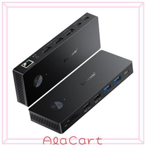 USB Cドッキングステーションhdmi２つ LAN タイプC ハブ デュアル HDMI+DP 4K60Hz MST 3画面拡張トリプルディスプレイUSB3.0x2、USB2.0x2