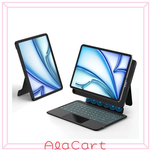 Bettdow【新設計-スマート接続】スマートキーボード2025 iPad Air 第7世代(M3)＆2024 Air6(M2)11inch対応JIS配列キーボード ケース Blueto