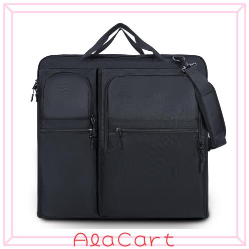 [Hanana] ガーメントバッグ メンズ 16インチPC収納 3way キャリーオン機能 手提げ 斜め掛け スーツバッグ 大容量 軽量 多機能 撥水加工