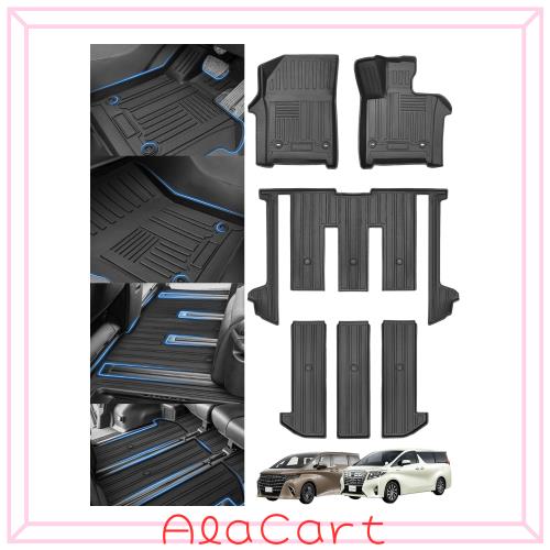 LXYZYN TOYOTA Alphard VELLFIRE 2023 40系 フロアマット 6点セット 7人乗り対応