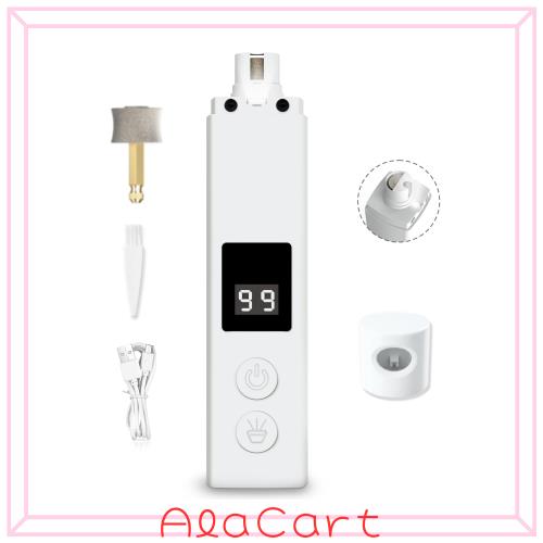 Flechazo 電動爪切り 4段スピード USB Type-C充電 White