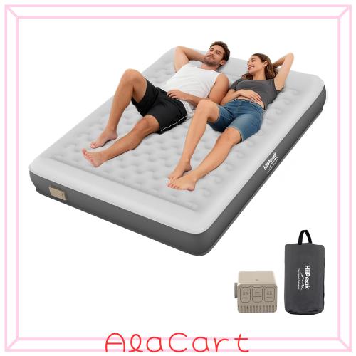 HiiPeak エアーベッド 電動ポンプ内蔵 190×150×20cm 耐荷重300KG 3.2KG