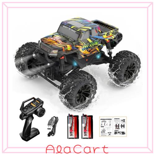ラジコンカー 子供向け ラジコン オフロード 2つのモーター迫力満点！横転復帰機能 防水仕様 Bajoy 4WD 1/18 RCカー 大容量1500mAh充電池