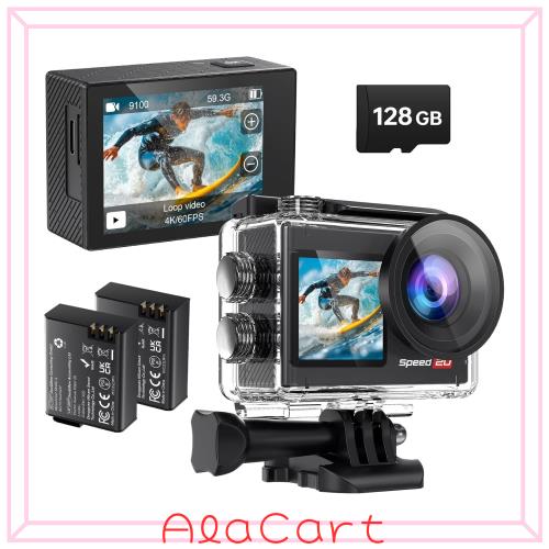 Hiicam Speed20 アクションカメラ 4K 20MP 40M防水 6軸手ぶれ補正 Wi-Fi対応