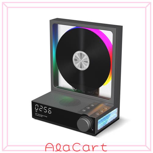 HOTT ホーム CD プレーヤー Bluetooth5.3 対応 デスクトップ ポータブル 4000mAh 充電式 RGB ライト ハイファイステレオサウンド USB/TF