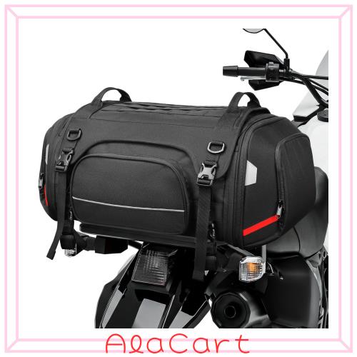 [TOFEMY] バイク用 シートバッグ 型崩れ防止構造 拡張機能 58-73L バイク用 ツーリング 折りたたみ可能 車載バッグ 大容量 バイク リアバ