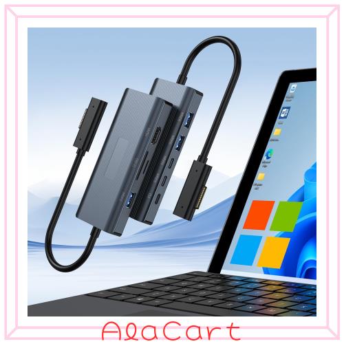 Rocketek Surface Dock 11-in-1 Thunderbolt 4 4K@60HZ HDMI USB-C RJ45対応