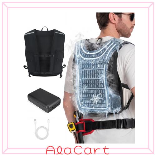 新品未開封！水冷ベスト 10000mAhバッテリー付 Zynora 水冷ベスト 1438cm？冷却 10000mAh 3段階モード 男女兼用の通販