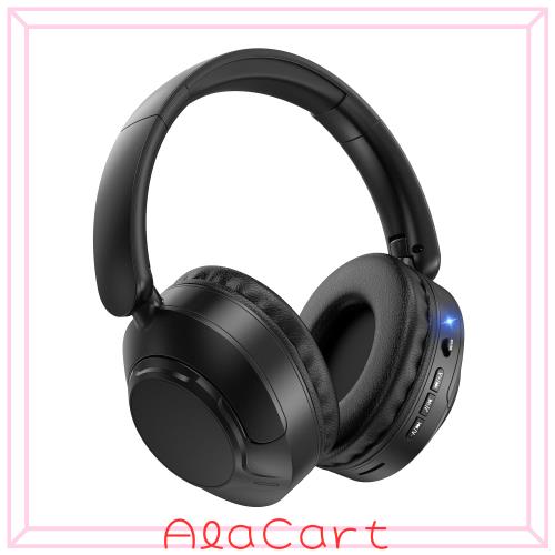 Zyrvox ワイヤレスヘッドホン Bluetooth5.4 40mm Hi-Fi IPX5防水 ブラック