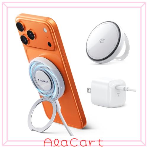 TORRAS Ostand AirCircle ワイヤレス充電器 Qi2認証 25W iPhone12-17対応