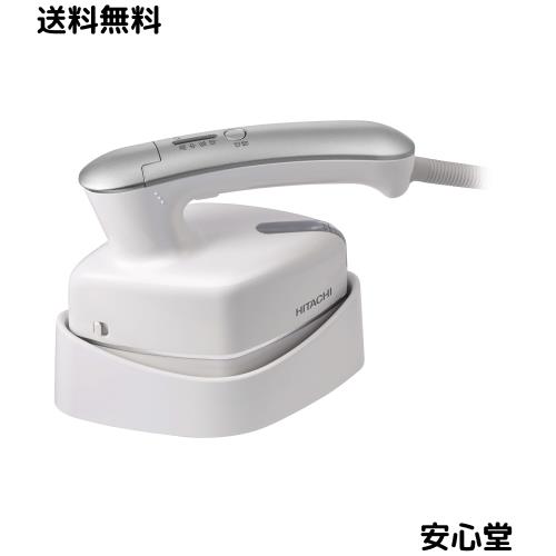 日立 衣類スチーマー スチームアイロン ワンプッシュ連続スチーム 3段階温度切替 持ちやすいハンドル ブラシ付き CSI-RX2 W ホワイト