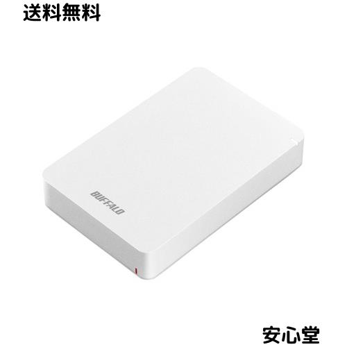 バッファロー BUFFALO USB3.1(Gen.1)対応 耐衝撃ポータブルHDD 5TB ホワイト HD-PGF5.0U3-GWHA