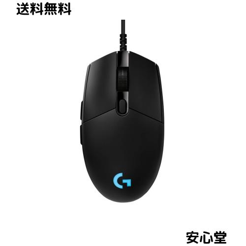 Logicool G ロジクール G USB PRO ゲーミングマウス 有線 HERO 25Kセンサー FPS向け 83g 軽量 LIGHTSYNC RGB 6個プログラムボタン G-PPD-