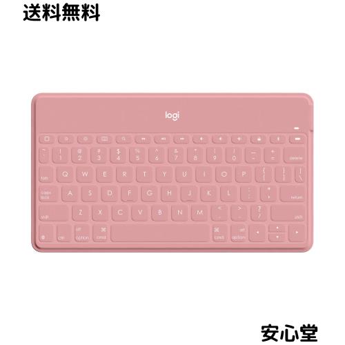 ロジクール KEYS TO GO ワイヤレス Bluetooth キーボード iK1042BP US配列 薄型 6mm 軽量 180g ワイヤレスキーボード iPhone iPad Apple