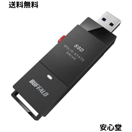 バッファロー SSD-PUT1.0U3BC/D [外付けSSD ポータブル USB3.2 Gen1 スティック型 TV録画対応 1.0TB ブラック]