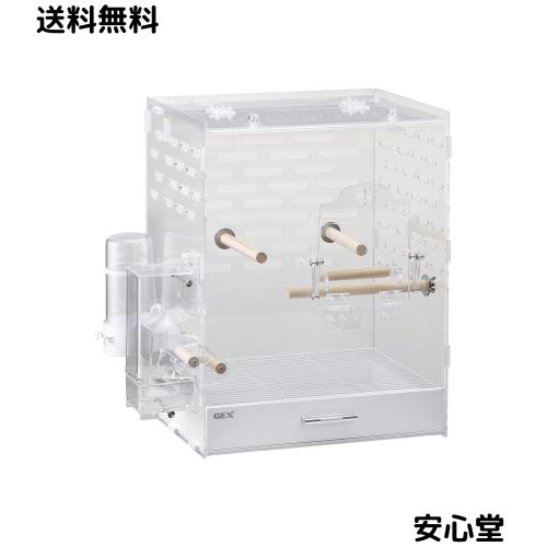 ジェックス コトリウム350-II 43.5×29×44.5cm とまり木・エサ入れ・水入れ付