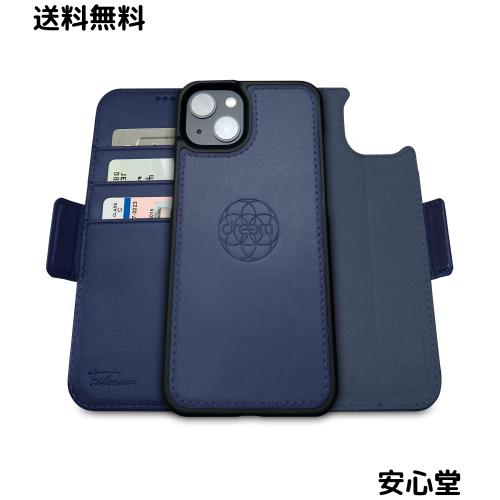 Dreem フィボナッチ（Fibonacci）2イン1 財布型ケース Apple iPhone 14 ＆ iPhone 16e用 - 高級ヴィーガンレザー製 マグネット着脱式 耐衝