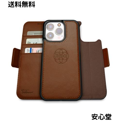 Dreem フィボナッチ（Fibonacci）2イン1 財布型ケース Apple iPhone 14 Pro Max用 - 高級ヴィーガンレザー製 マグネット着脱式 耐衝撃 携 7,943円