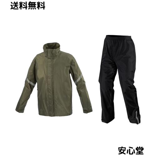 [コミネ] バイク用 レインウエア RK-5433 スタンダードレインウェア Olive 5XLB