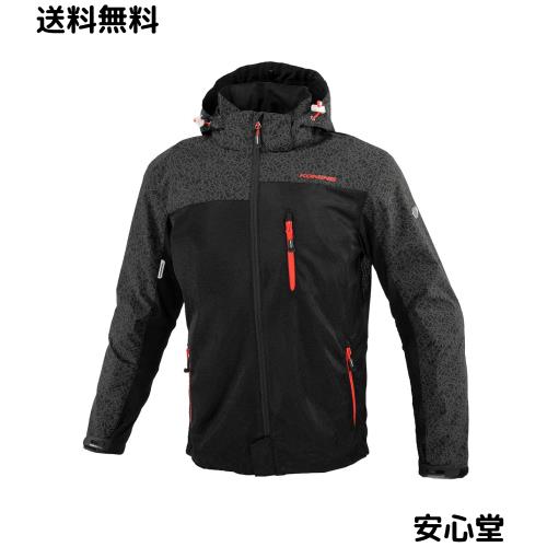 [KOMINE] バイク用 ジャケット JK-1143 プロテクトメッシュパーカーテン 07-1143 メンズ HR Black S