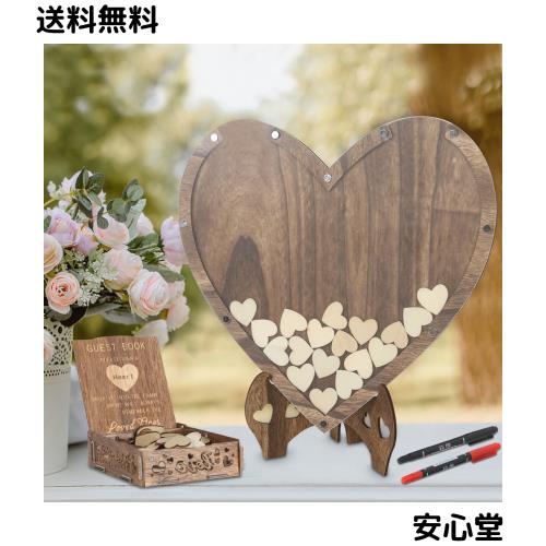 ウェディングドロップス ハート型 ゲストブック 結婚式 ウェルカム