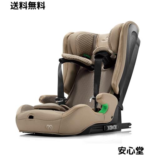 カーメイト(エールベベ) チャイルドシート 安全基準(R129) ジュニアシート ISOFIX 1歳頃から使える 除菌 パパットR パールベージュ ジャ