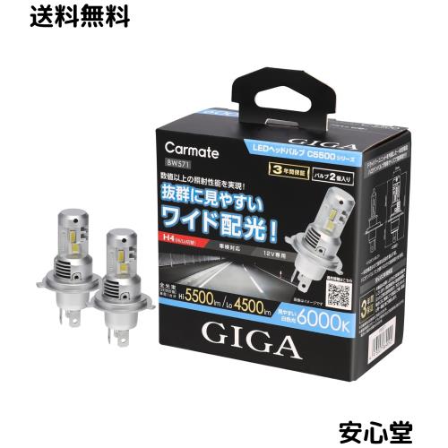 カーメイト GIGA 車用【LED ヘッドライト】 C5500 シリーズ 6000K