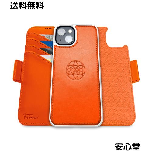 Dreem フィボナッチ（Fibonacci）2イン1 財布型ケース Apple iPhone 15用 - 高級ヴィーガンレザー製 マグネット着脱式 耐衝撃 携帯電話ケ