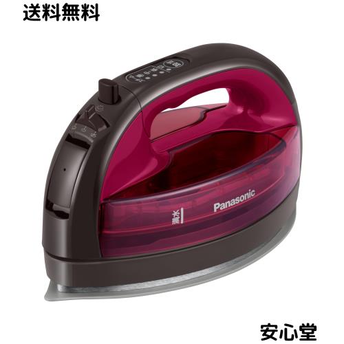 パナソニック(Panasonic) 【2023最新型 コードレス】パナソニック コードレススチーム Wヘッドアイロン セラミックコート 除菌 ブラウン