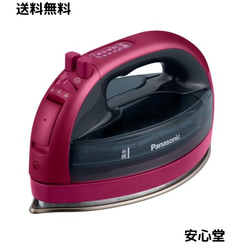 パナソニック(Panasonic) 【2023最新型 コードレス】パナソニック コードレススチーム Wヘッドアイロン ステンレス×ニッケルコート 除菌