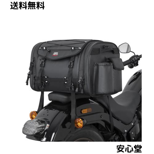 【完全防水・浸水防止】KEMIMOTO シートバッグ 型崩れ防止構造 拡張機能あり 24-32L ツーリングバッグ レインカバー付き 止水ファスナー 9,181円