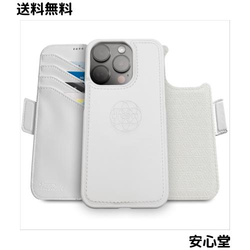 Dreem フィボナッチ（Fibonacci）2イン1 財布型ケース Apple iPhone 16 Pro用 - 高級ヴィーガンレザー製 マグネット着脱式 耐衝撃 携帯電