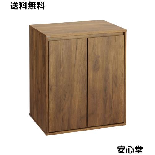 ジェックス GEX アクアラック ウッド 600D-BR 幅60×奥行き45cm以下水槽用 組立式 扉付き 水槽台 ブラウン