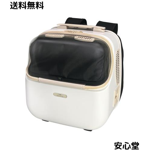 ジェックス GEX OSOTO シェルフィー ミルク 軽量 飛び出し防止 通気性 4WAY リュックタイプ ペット用