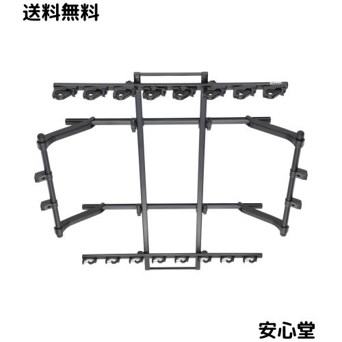 カーメイト(Carmate) inno(イノー) 【8本積み可能】 クランプ式 ロッドホルダー ブラック 日本製 車載 釣り竿 ホルダー フィッシング バ