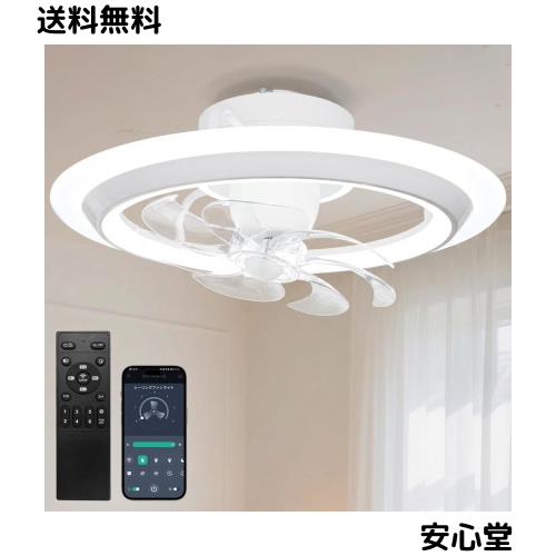 SUKITEN シーリングファンライト LED 導光板 正逆回転 首振り機能 6~8畳 Φ56cm ファン付き照明 大光量 4000lm サーキュレーター DCモー