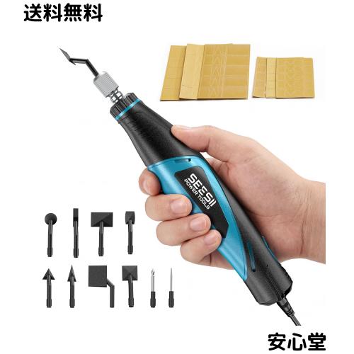 【2026新型】SEESII ペンサンダー 電動 4段階調速 10000回/分 プラモデル 小型サンダー 先端形状8種 ヤスリペーパー3種120枚付