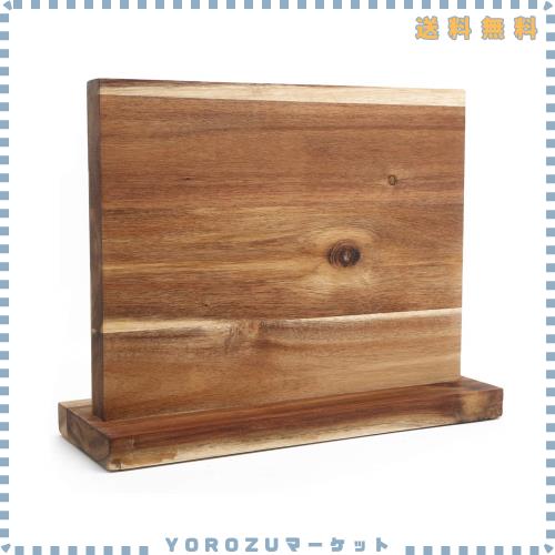 磁気包丁立て,強力な磁気木製ナイフホルダー,磁気ナイフホルダー,金属ラック, 収納ラック, 木造ナイフホルダー, ナイフラック,Resafy マ