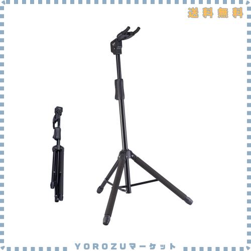 GUITTO ギタースタンド 折りたたみ式 高さ調整可能 三脚 立てかけタイプ 安定 耐久 アコースティック/クラシック/エレキ/ベースギター用