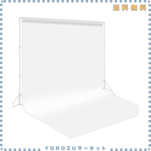 FotoFoto 背景布 白布 3m x 6m 撮影 布 白 厚地 背景 布 白 大きい 透けにくい 白い背景 背景シート 無地 反射面と無反射面があり 白い布