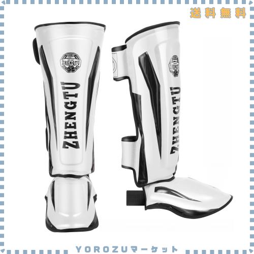 ZHENGTU レガース【RIZIN現役 第5代DEEPフライ級王者「神龍誠」推薦】ボクシング 足サポーター キックボクシング レッグガード すね当て