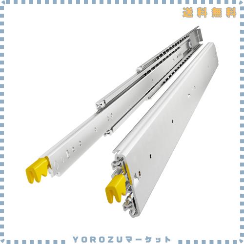 VADANIA シルバー ロック付き #D76 超重量用スライドレール 1300mm Heavy Duty引き出しスライド かんぜんな拡張ボール 工業用レール 左右