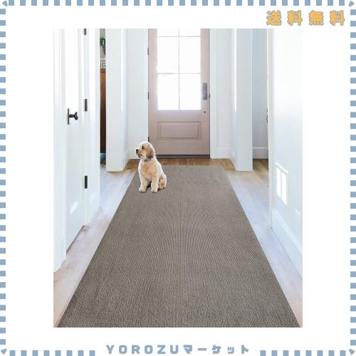 廊下敷き マルチロールカーペット 吸着マット 足腰負担軽減 洗える 600*68cm 厚み4mm ずれない キッチンマット 床保護 キズ防止 滑り止め