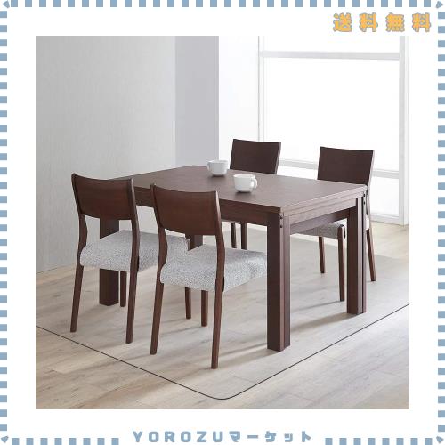 ダイニングマット クリア PVC 180X180cm 特大サイズ 超大判 厚さ1.5mm クリアマット テーブルマット 透明マット ソフト 撥水 おしゃれ 汚