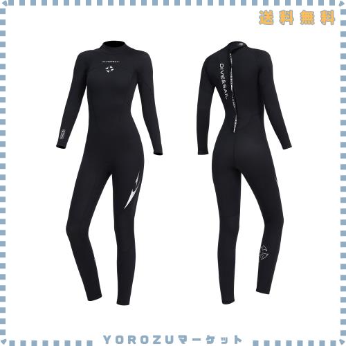 Owntop ウェットスーツ フルスーツ レディース 3mm ストレッチ ネオプレン素材 日焼け止め UVカット 保温 ワンピース ダイビング サーフ