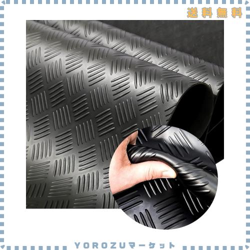 uyoyous ガレージマット ゴムシート 滑り止め 100x500cm 厚さ3mm 駐車場用 車庫フロア 工業用・商業用 車両保護 耐久性