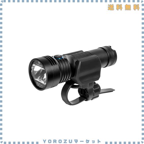 LUMINTOP 自転車ライト通勤通学防水充電式LED自転車ヘッドライト 型5000mahバージョン 5V2AのTYPE-C充電 電池交換可能 最高輝度900ルーメ